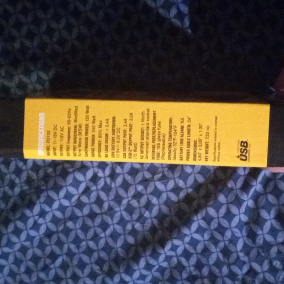 ,🔌POWER DRIVE 120W SLIM PLUG IN POWER INVERTER🔌 BRAND NEW IN 🎁 BOX - Picture 5 of 5